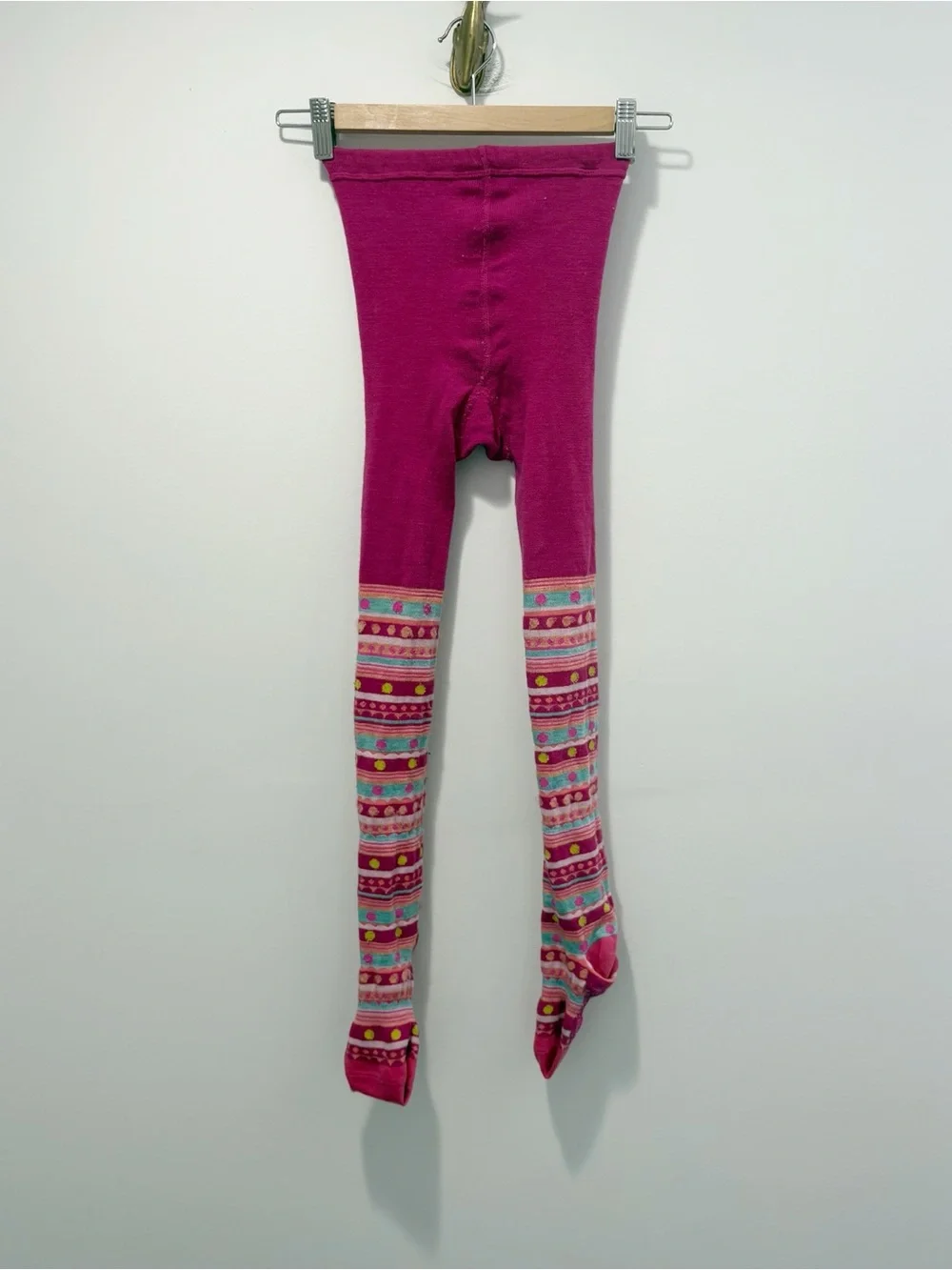 Smartwool Kids' Merino Wool Base Layer Tights Leggings Size Medium 9-10 Pink